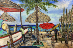 Plage d'Arashi 45.72 x 60.96 cm 2024