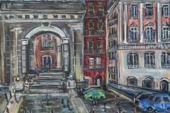 Piazza Del Plibisco, 40.6 x30.4 cm 2023 VENDU