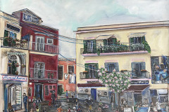 Piazza Della Republica Pouzzoles 60.96 x 50.8 cm 2023