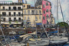 Port de Pouzzoles 45.72 x 50.8 cm 2023 VENDU