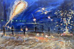 Spectacle de feu, Langkawi — 30,4 × 40,6 cm, 2026