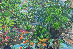 Le jardin de Darshika, Hikkaduwa 40.64 x 50.8 cm 2025