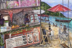 Roti à la mangue, Sunrise Beach, Koh Lipe, Thaïlande — 40,6 × 50,8 cm, 2026