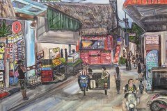 Rue piétonne, Koh Lipe — 40,6 × 50,8 cm, 2026