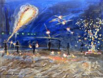 Fire Show, Langkawi — 12" × 16", 2026