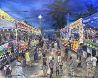 Langkawi Night Market — 16" × 20", 2026 — SOLD