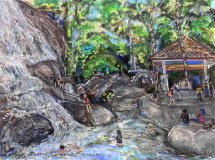 Seven Wells Waterfall, Langkawi — 12" × 16", 2026