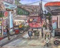 Walking Street, Koh Lipe — 16" × 20", 2026